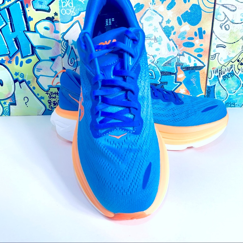 Hoka Bondi 8 Coastal Sky/Orange 1123202 - Picture 6 of 8